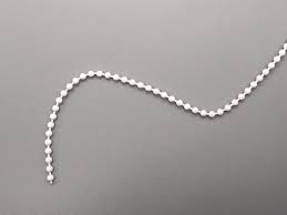 No.6 Vertical Blind Control Chain – White Plastic Beaded Chain