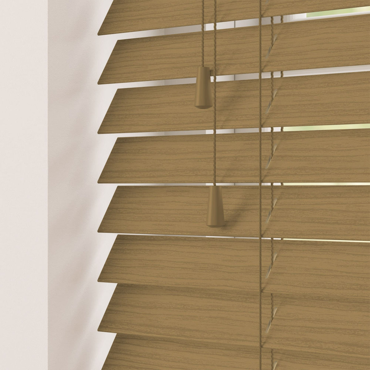 Sunwood Desert Oak Faux Wood Venetian Blind with Tapes - Made to Measure