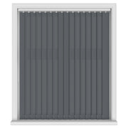 Aqualush Charcoal PVC Vertical Blind - Made to Measure