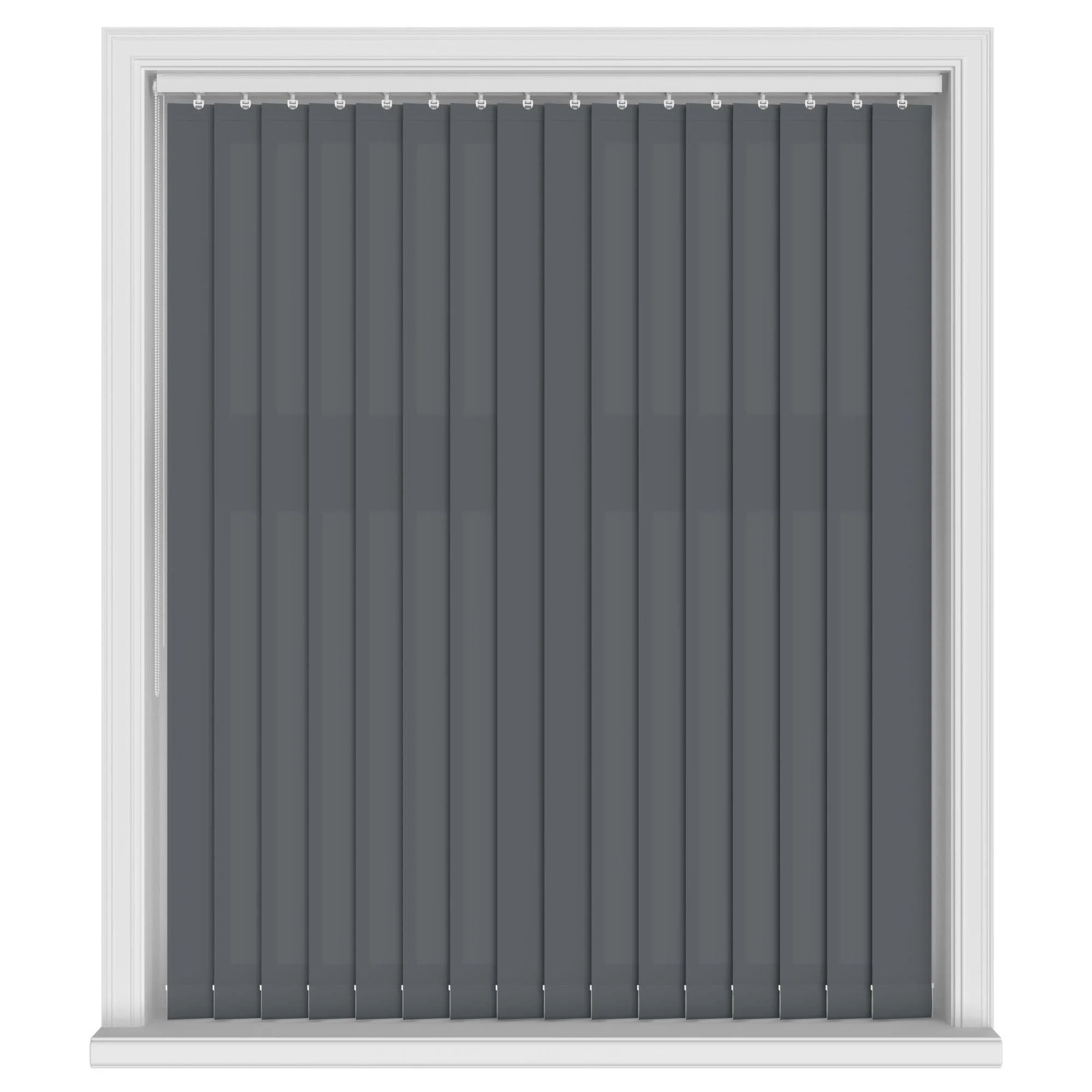 Aqualush Charcoal - 89mm Vertical Blind Slats