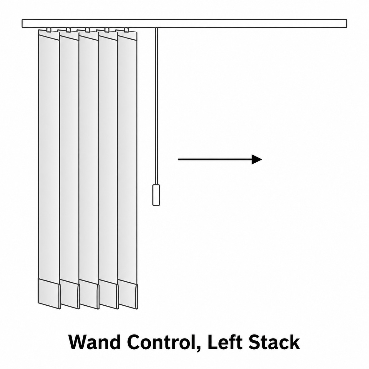 Slimline Replacement Vertical Blind Headrail – Made to Measure