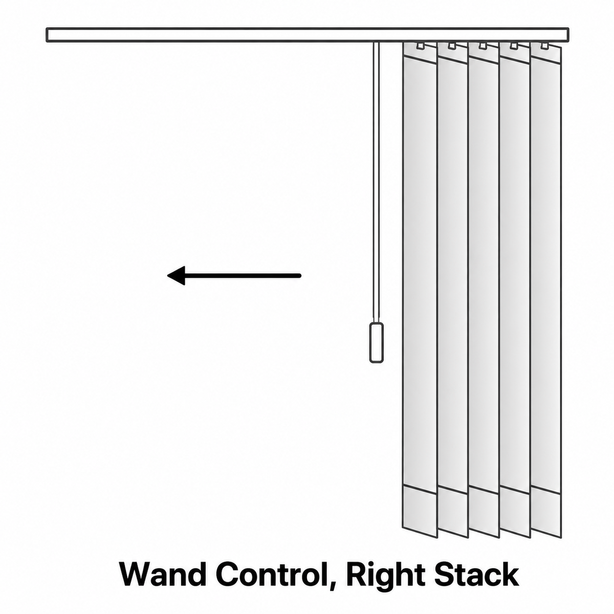 Slimline Replacement Vertical Blind Headrail – Made to Measure